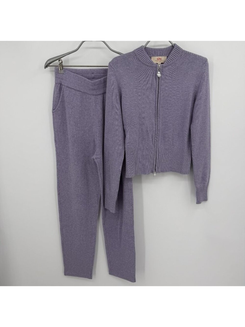 Kilte Collection Cotton-Cashmere Kay Full Zip Sweater/Pants Matching Set 0 XS